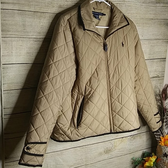ralph lauren sport Jackets & Blazers - Ralph Lauren sport tan jacket with black trim